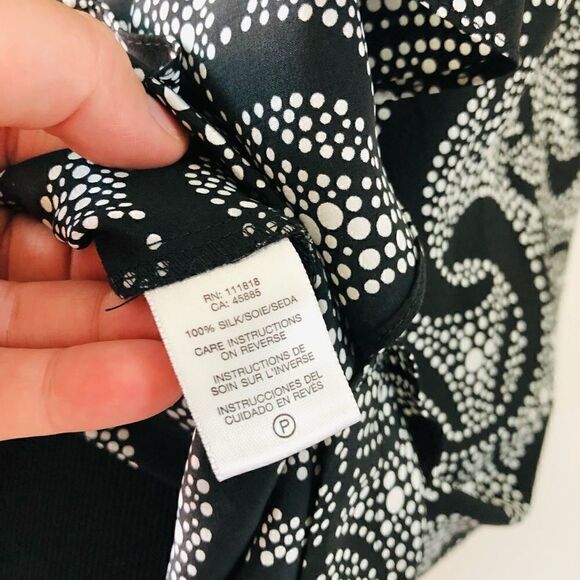 MICHAEL KORS NWOT 100% Silk Black Ruffle Dress - Picture 8 of 8